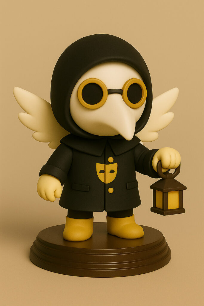 Photographie de la figurine de Médecin sinistre.
