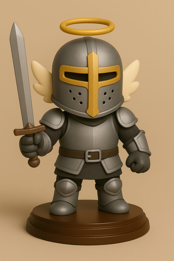 Photographie de la figurine de Chevalier.